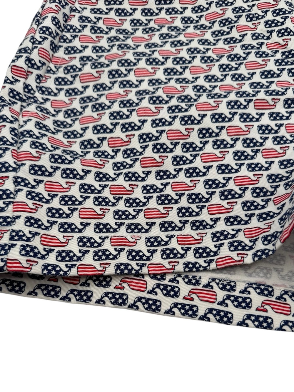 Vineyard Vines Stars and Stripes Whale Shorts 9" Rise 3" Inseam Pockets Size 4 - Picture 6 of 14
